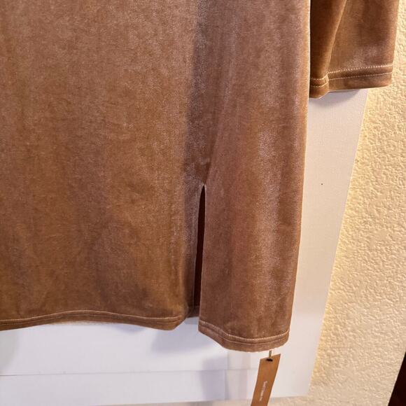 NWT Reformation Dario Knit Mini Dress Champagne Velvet Size Medium - Picture 6 of 10